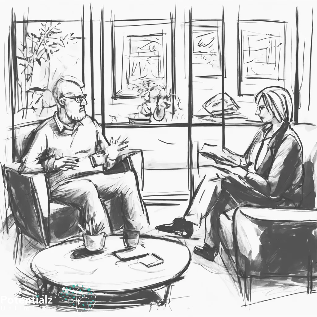 Therapist training client with Cognitive Behavioral Therapy for Anxiety and Depression