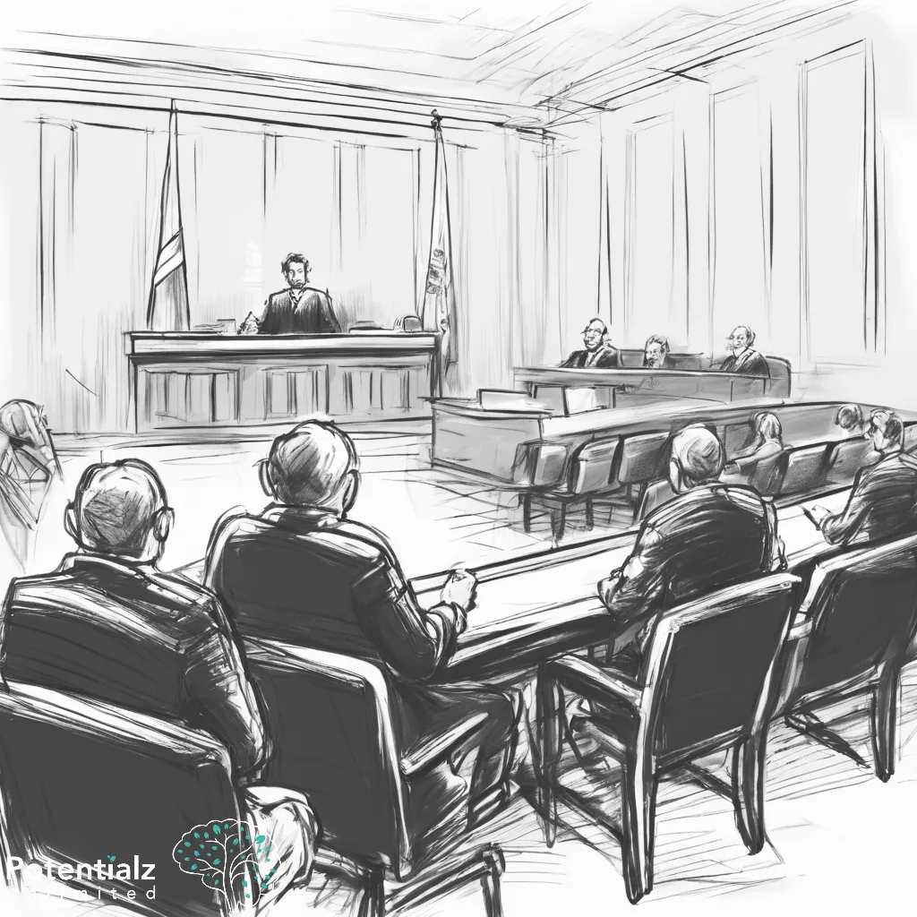 criminal court in progress