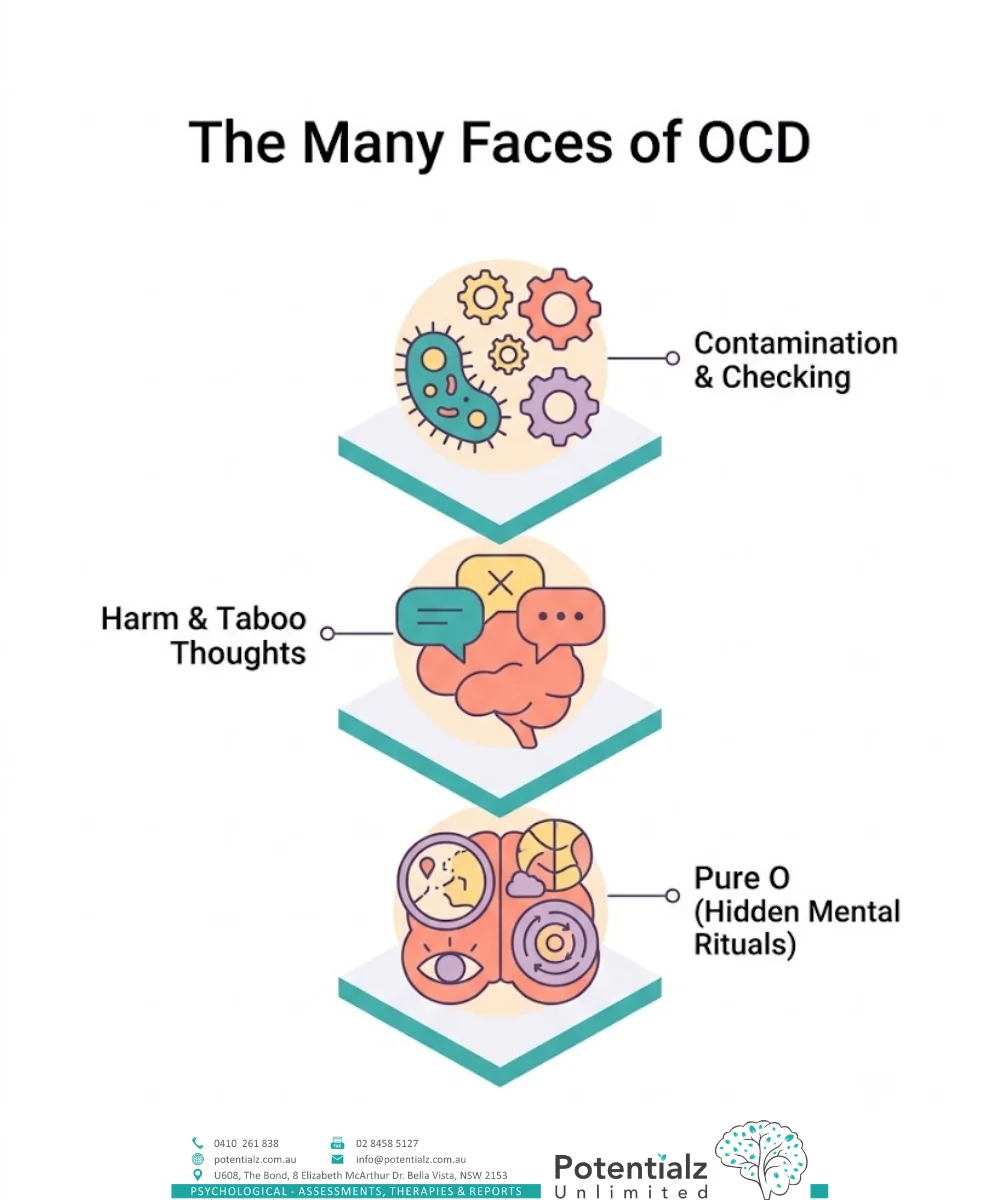 The many faces of OCD: contamination, harm and taboo thoughts, and Pure O