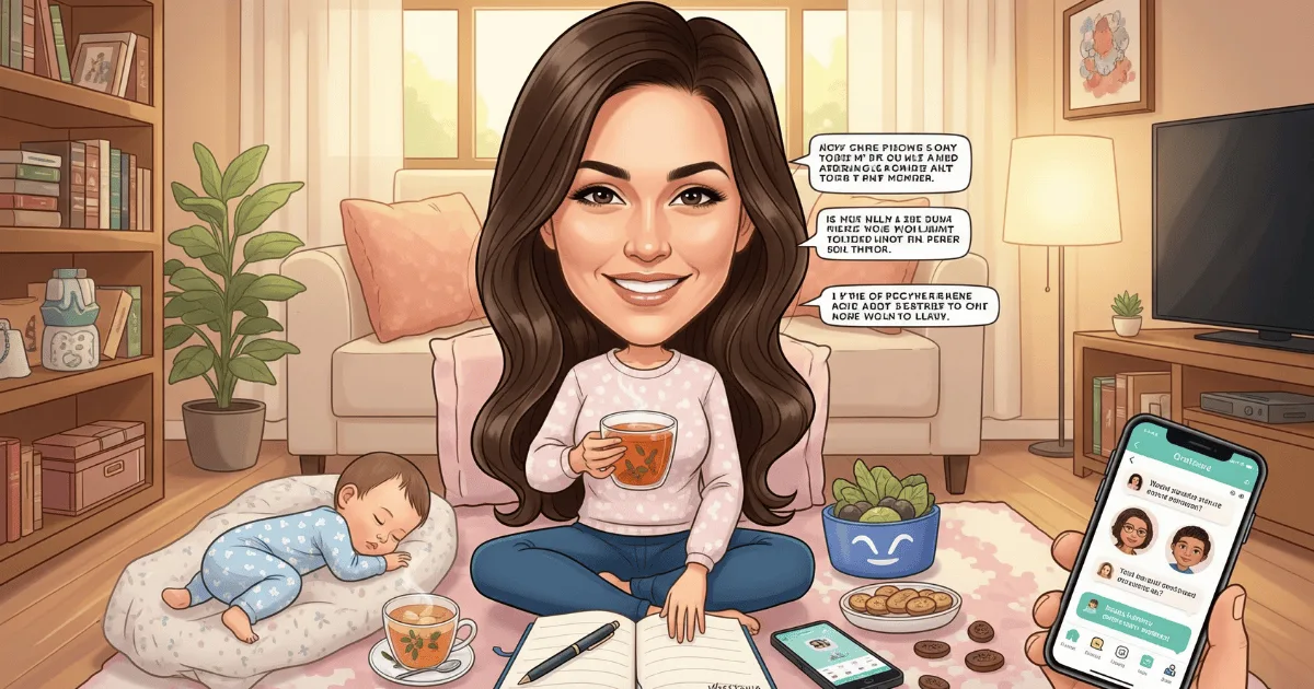 An Australian Mother Receiving Support from her Support Networks