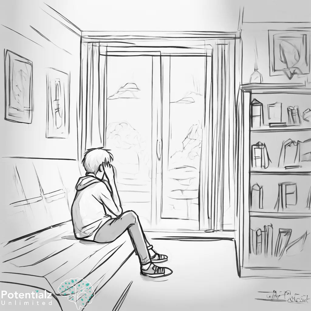 anxious and keeping to himself