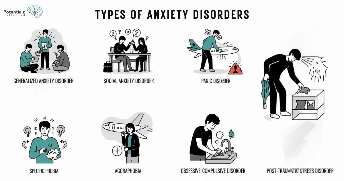 TYPES OF ANXIETY DISORDERS
