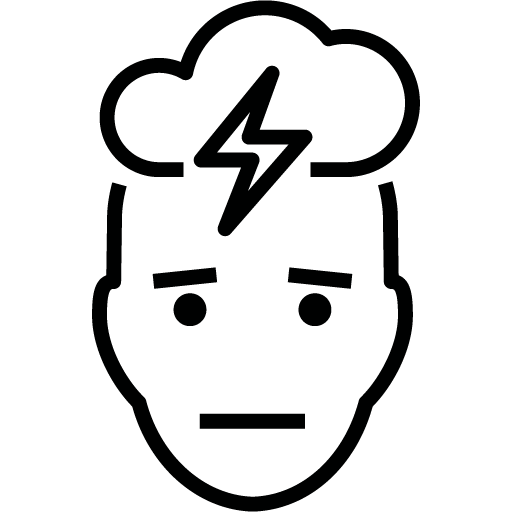 Storm cloud representing anxiety and depression